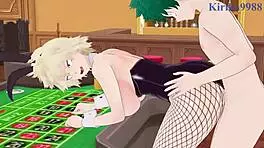 mitsuki bakugo and kyoka jiro and izuku midoriya bunny girl intense sex - my hero academia hentai 😍