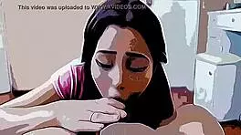 Submissive stepdaughter gets used by her pervert stepfather every day in wild hentai cartoon.