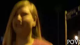 roxy lovette shows off her shaved pussy in a pov clip