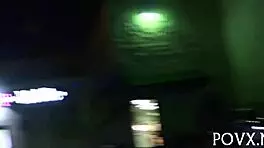 roxy lovette shows off her shaved pussy in a pov clip