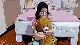 Submissive stepdaughter gets used by her pervert stepfather every day in wild hentai cartoon.