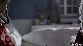 Santa Fucks Petite Teen Beauty At Boss's Home With Blowjob And Hardcore Sex