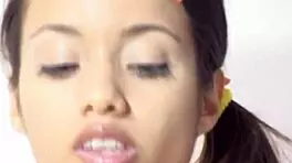 Little lupe fingers her shaved pussy teasingly