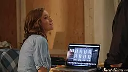 Pretty Model COCKRIDING Her Lucky Stepdad! DAMN!