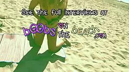 Topless Horny Sluts Spilling Secrets on Beach Vacation Abroad