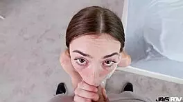 i watch skinny slut tiana blowjob come back for more cock