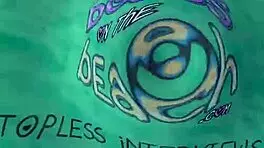 Topless Horny Sluts Spilling Secrets on Beach Vacation Abroad