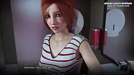 Depraved awakening hot threesome for stepdad with his teen 18+ redhead stepdaughter with a big ass and her blonde young 18+ friend with a horny wet pussy my sexiest gameplay moments part 14