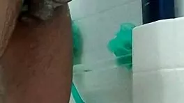 Washing my big brown dick close-up homemade 😍