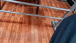 Upskirt peek at Mexican saleswoman Nataly's charm