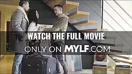 oh wow, beautiful milf in bikini seduces boy next door and takes hot jizz on face!