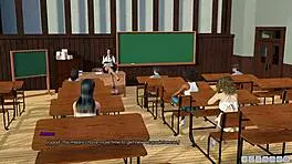 i can't get enough of lust academy 4 with cute curvy anime teens