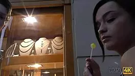 Watch how my slutty girl makes money with her pussy.