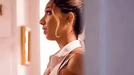 Asian teen Kimmy Kimm sneaks girlfriend Kimora Quin for steamy lesbian licking.