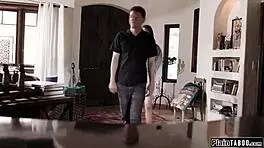 New Foster Teen 18+ Sucks and Rides Stepdaddy's Big Cock in Petite Oral Group