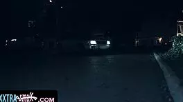 Tiny Future Babe Martina Smeraldi Deepthroats and Licks Ass to Survive in Our World