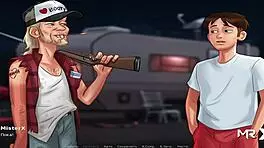 Summertimesaga - banging hot anime chick in episode 3 9