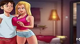 Summertimesaga - banging hot anime chick in episode 3 9