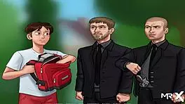 Crashed in the barn after hot sex!