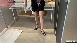 venezuelan wife caught by her husband getting fucked while we visit their house