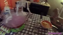 Step daddy gives creampie for the first time?