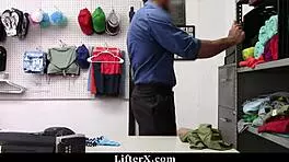 Young thief all over dominated and fucked in a storage box