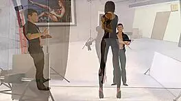 Big City Pleasures 34: Cassie Helps John On Camera