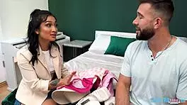 petite barbie girl gets blowjob from avery black