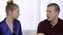 Arya Fae Massaging Stressed Student