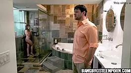 Father-in-law catches step daughter masturbating three times, leading to hardcore sex