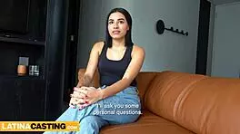 Latina Casting - Tattooed Beauty Uses Her Hot Teen 18+ Body to Get Ahead Big Cock Babe Brunette Pussy Cock Sexy Hardcore Interview Monster Cock