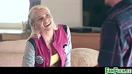 stepdaughter strips naked for fucking