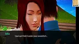 Redhead Teen With Small Tits And Big Ass Plays Game In Homemade Scene.