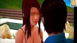 Redhead Teen With Small Tits And Big Ass Plays Game In Homemade Scene.