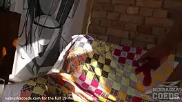 Hot brunette Anusha gets fingered and dildoed by cameraman in reality scene!