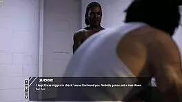 Huge fat anime teen gets bound in intense bondage outfit