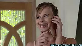 Babysitter's Handjob and Fingering Lead to Cumshot