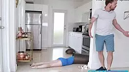 Young Klutz Bambi Black Nailed Hard Before Facial