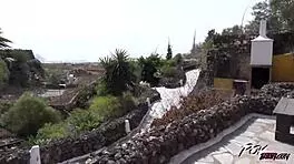 this big tits spanish babe is fucking a stranger outdoors so horny