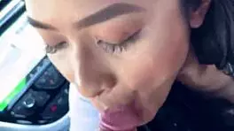 Petite angel Asian teen Avery Black gets fucked on social media story in public.