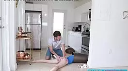 Young Klutz Bambi Black Nailed Hard Before Facial