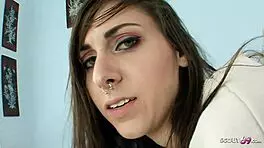 real teen 18+ couple pickup and seduce to first anal sex for her at casting