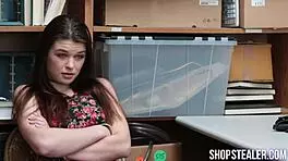 Adorable Brunette Sucks Cock and Gets Stuffed