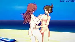 SAGIRI SAKURAI AND CHITOSE KISARAGI AND RURI HOSHINO INTENSE LESBIAN PLAY! SUPER ROBOT WARS T & V & MARTIAN SUCCESSOR NADESICO HENTAI!