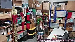 oh man, i caught this real redhead teen giving a blowjob to a big cock...