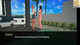 my new family 12, watchin this redhead teen with big tits in hentai anime.