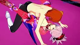 Musashi and Semiramis with Gudako in futanari sex 😏