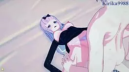 Kaguya Shinomiya and Chika Fujiwara Share Intense Creampie Sex