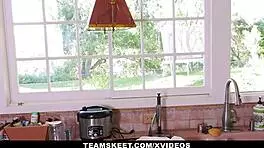 paris cummings, sexy teen 18+ babysitter, rides hot boss in cowgirl on bedroom bed