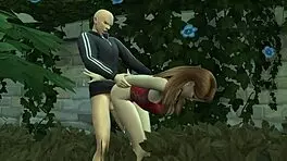 In Sims 4, Tigress Pussy Roughly Exposed In Public Hentai Scene